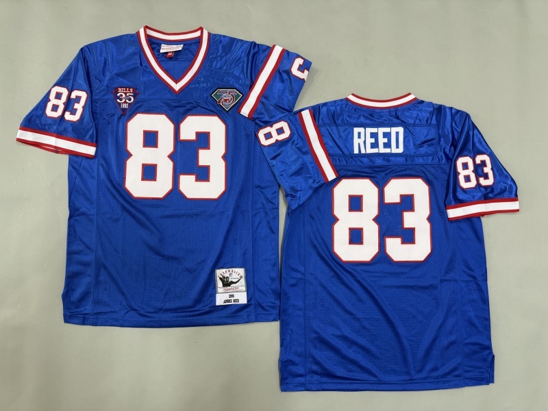 Men 2025 Buffalo Bills #83 Reed blue Throwback Limited NFL Jersey style 001->atlanta falcons->NFL Jersey